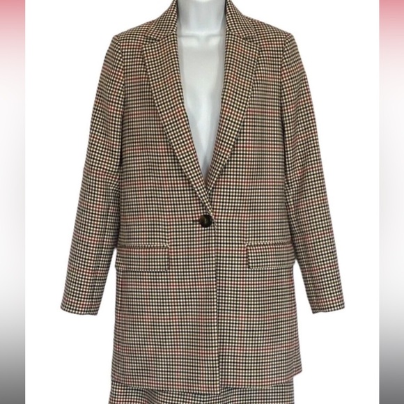 Massimo Dutti Jackets & Blazers - Massimo Dutti Checkered Blazer Jacket Size 38